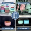 Anatole Silicone Food Storage Containers 4 Pcs Lunch Bento Box