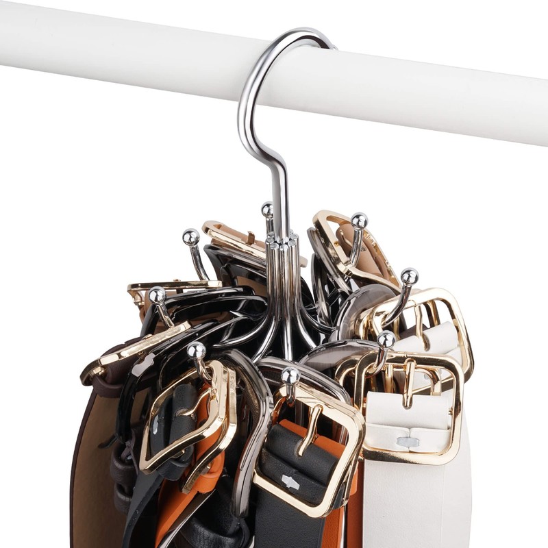 ZEDODIER Belt Hanger, Belt Rack Closet Accessories Organizer, Maximum 24
