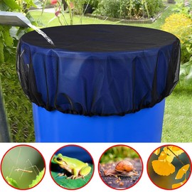 Pack of 2 Rain Butt Net, Adjustable Rain Butt Cover with Drawstring, Mosquito Protection, Rain Barrel Net, Protective Cover from Leaves, Mosquitoes, 60 cm