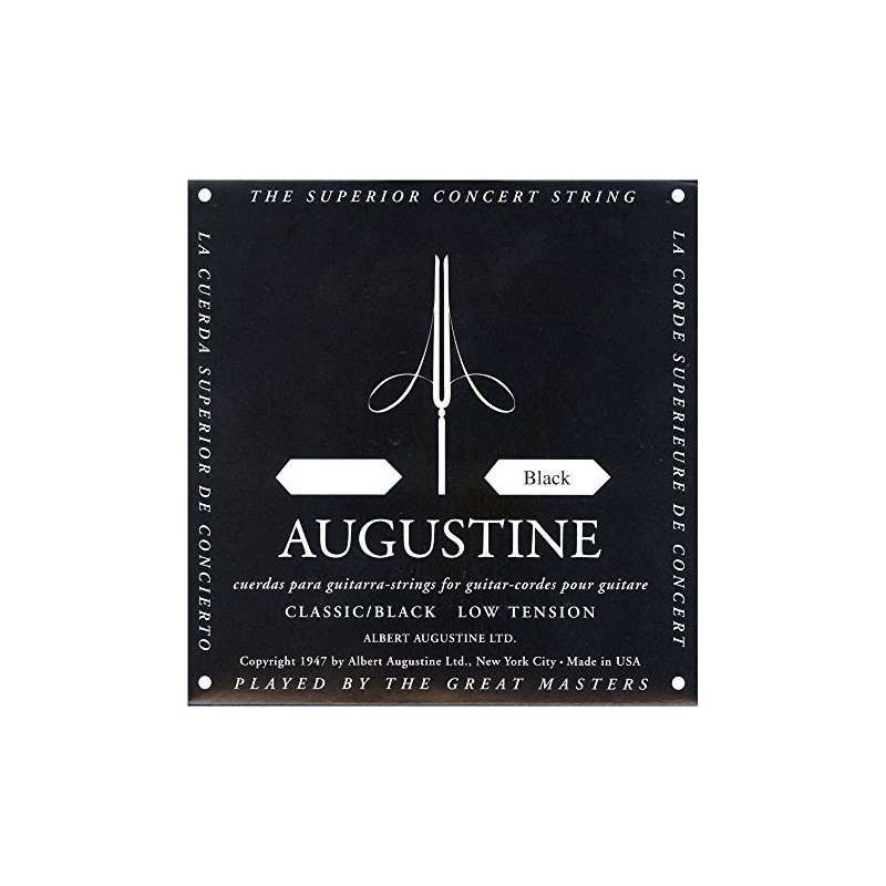 Augustine Black Label Classical Guitar Strings Set