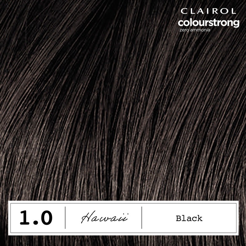 CLAIROL COLOUR STRONG PERMANENT HAIR DYE - 1.0 BLACK