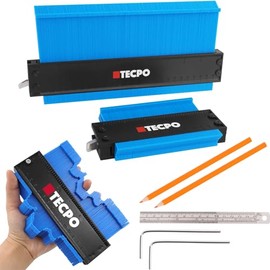 TECPO 2 x Contour Gauge 150 and 250 mm Measuring Device Corner Laminate