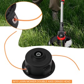 OTOTEC Double Thread Head M10 x 1.25 LH Automatic Tip Spool Line Spool Grass Trimmer Head Petrol Trimmer Head Wire Diameter 2.4 mm Compatible with Fuxtec Brush Cutter