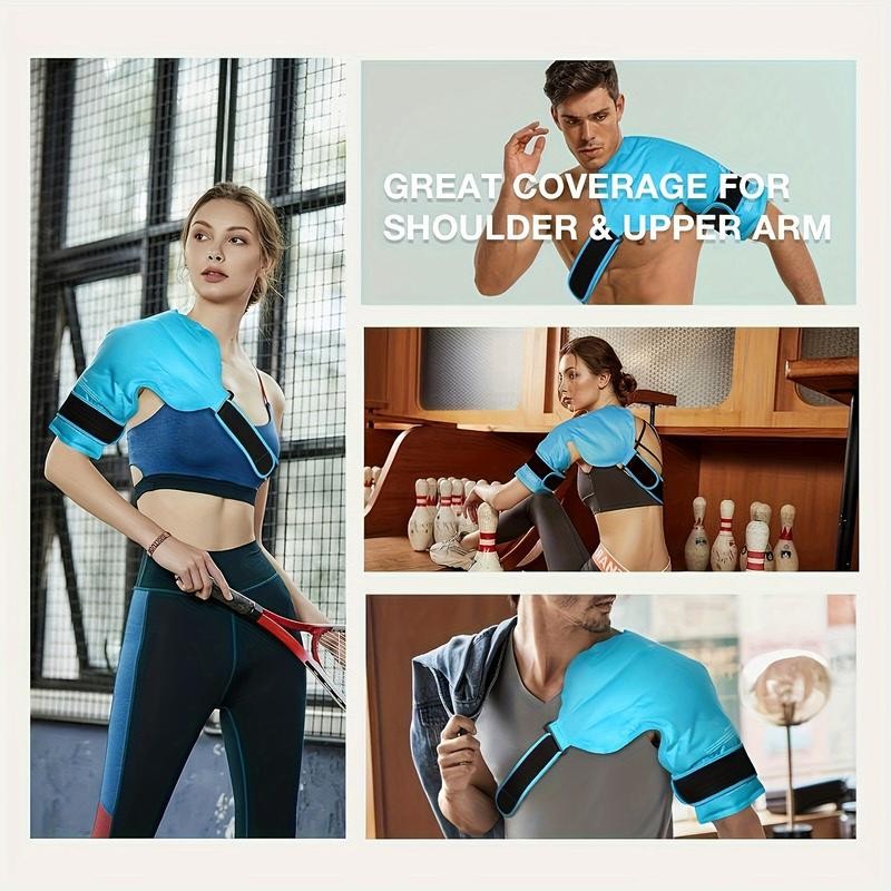 Shoulder Ice Pack Rotator Cuff, Reusable Shoulder Wrap Large Gel