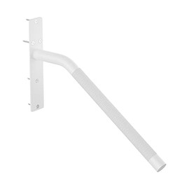 16 Inch White Stair Handrails for 1-3 Steps, Munzong Anti-Slip SUS304 Stainless Steel Hand Rail for Stairs, Knurled Safety Grab Bar for Outdoor Garage Porch Entry Interior Exterior Stairway-1.25” Tube