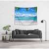 LB Natural Scenery Tapestry, Blue Sky and Sea, Beach Decor,