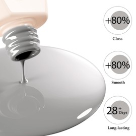OPUIU Light Gray Gel Nail Polish Gray Gel Polish UV LED Light Needed Soak Off Gray Nail Gel Salon Quality