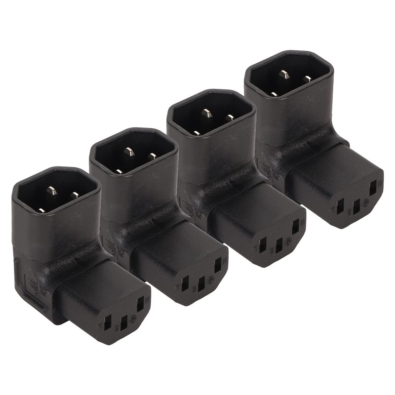 4pcs IEC320 C14 to IEC320 C13 Power Adapter Professional C14
