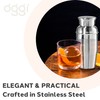 OGGI Mini Cocktail Shaker 10oz - Stainless Steel - Ideal