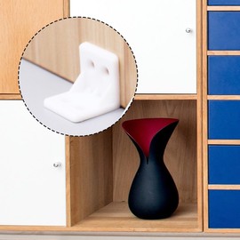 Vanyibro 30Pcs Plastic Furniture Corner Brace,L Shape Bracket for Secure Furniture Joints, 4-Hole Right Angle Board Holder, Shelf Support Corner Brace