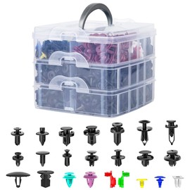 680Pcs Car Body Trim Clips Bumper Rivets Screw Panel Plastic Push Pin Fasteners