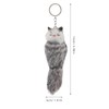 CALLARON Stuffed Fox Decoration, Plush Key Pendant, Plush Keychain, Key