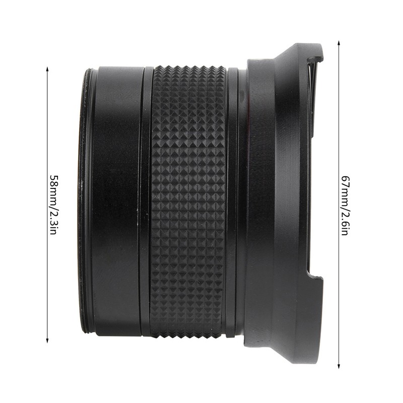 58MM 0.35X Fisheye Super Wide Angle Lens for SLR DSLR
