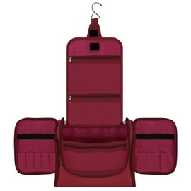 Vinsani Premium Toiletry Bag Large Capacity Many Compartments Hygiene Wash Bag Bathroom Shower Portable Hanging Travel Organiser Waterproof Cosmetic Makeup Toiletries for Men & Women – Hot Pink