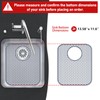 Bestjing Silicone Sink Protector, 13.58''x 11.6'' Rear Drain Kitchen Sink