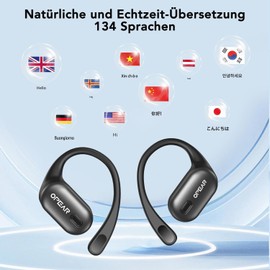 Translator Headphones, AI Headphones with Real Time Translation, Smart Buds Translator with LCD Touch Screen, Translation Function for 134 Languages and Accents - Ideal for Travel, Business and