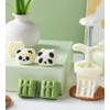 SOGIBUR Panda Mooncake Mold,Cookie Stamps Hand-pressed Mold, Mooncake Pastry Press