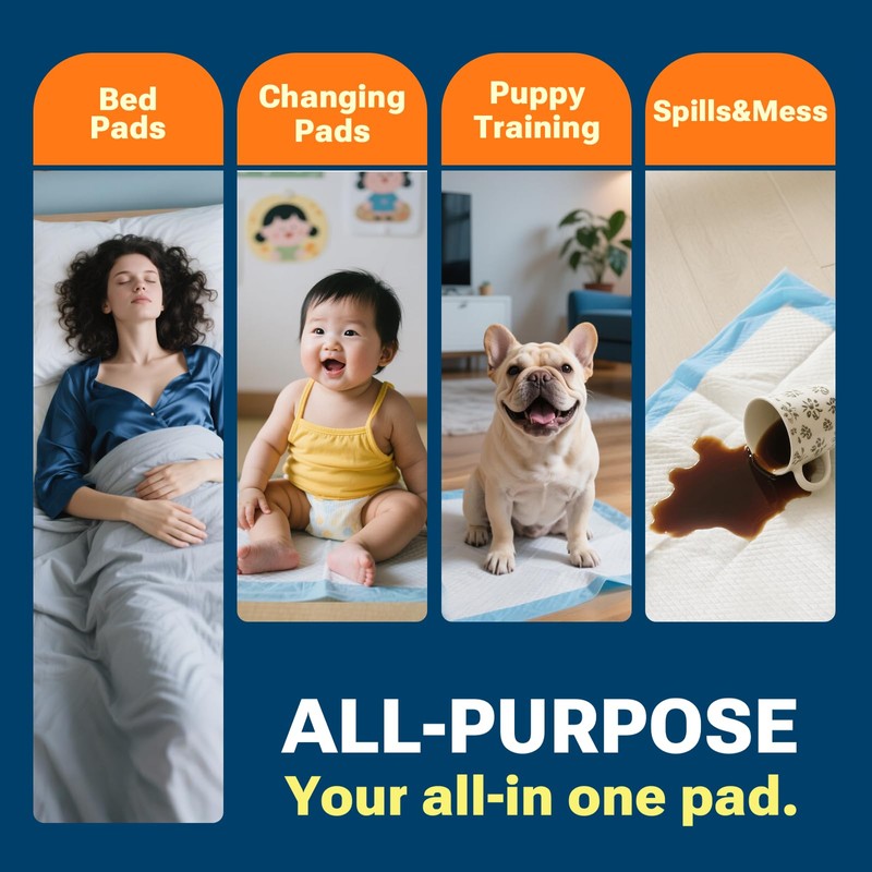 CLEAN SPACES 30" x 36" 50 Count Super Absorbency Disposable