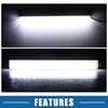 X AUTOHAUX Car Daytime Running Light Bar COB Light White