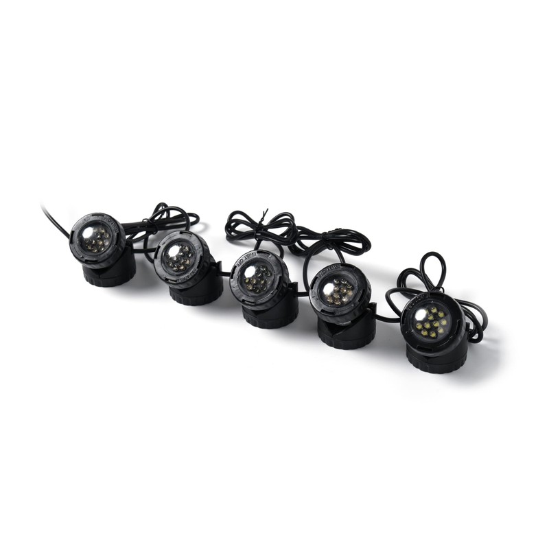Jebao Submersible LED Pond Light with Photcell Sensor, Set of