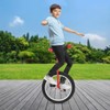 LOYALHEARTDY 16.5 inch Wheel Outdoor Unicycle Adjustable Seat Altitude Exercise