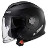 LS2 Helmets Open Face Verso Helmet (Matte Black - X-Small)