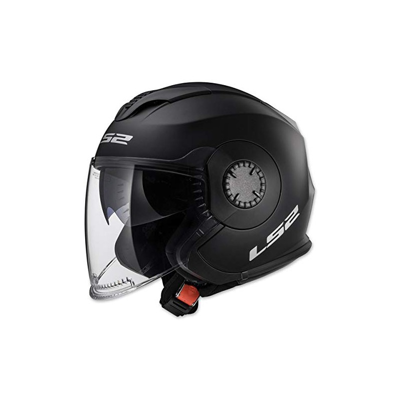 LS2 Helmets Open Face Verso Helmet (Matte Black - X-Small)