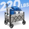 Sekey Heavy Duty Wagon with Big Wheels, Foldable Cart with