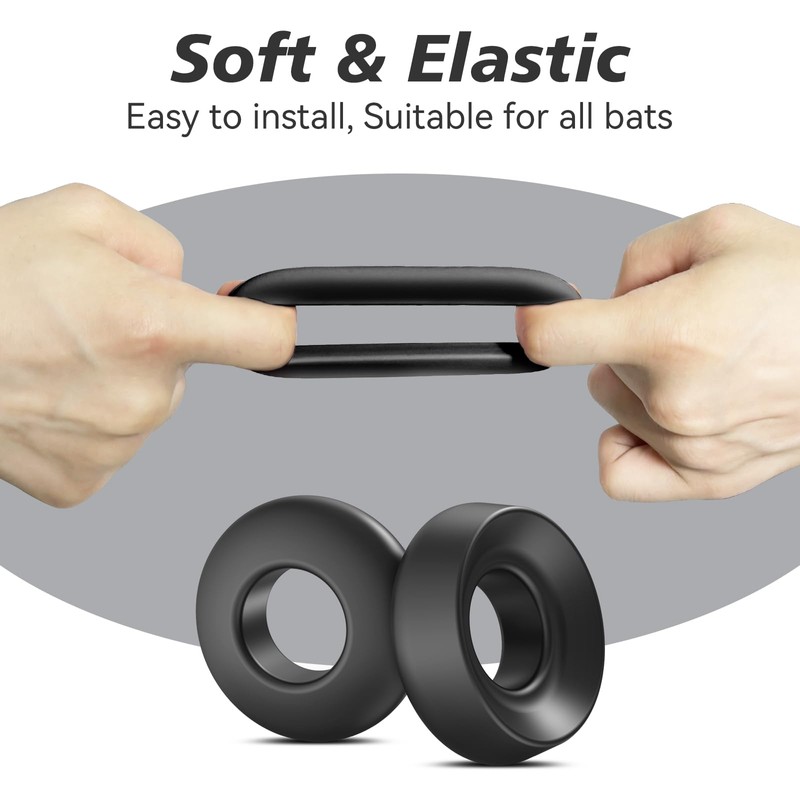 [2 Packs] Professional Baseball Bat Grip Knob Stacker Choke Up