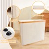 24 L Toilet Paper Storage Basket, Tall Laundry Hamper with