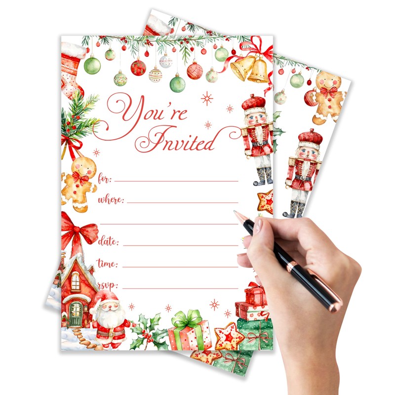 ANYEMW You are Invited - Christmas Invitation Cards with Envelopes
