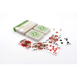 TS Spielkarten Romme Seniors Card Set Eco - Extra Large Symbols for Canasta, Bridge, Skat & Poker - Card Game with French Image - Standard Rummy