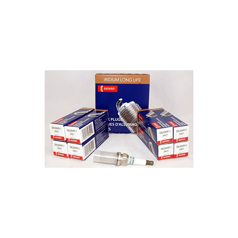 Set (8pcs) denso larga vida Bujías de iridio Stock 3421