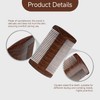 1 Piece Double Sided Comb, Wooden Beard Comb, Hair Straightening