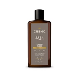 Cremo - Gel de baño rico en espuma, gamuza antigua y notas de musgo blanco y ámbar intenso, 16 onzas líquidas