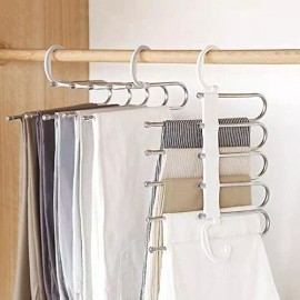 Extreme Gancho Para Pantalones Acero Inox 5 En 1 Plegable Blanco