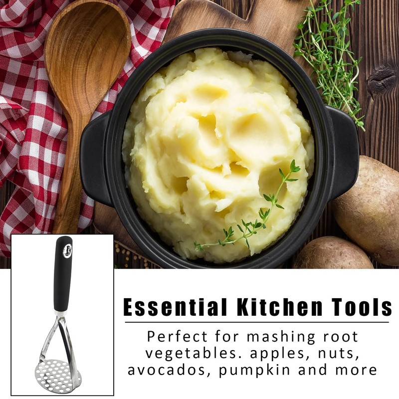 Potato Masher, Potato Masher Heavy, Non-Stick Potato Ricer, Stainless Steel