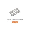 METALLIXITY 20pcs Stud Screws Double Threaded Rod Bolts M6 Screws