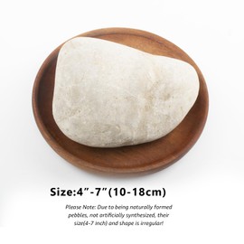 40 LBS Natural Large River Stones – 4-7 Inch Pebbles for Water Features, Aquascaping, and Garden Pathways. Ideal for Enhancing Outdoor Landscaping and Creating Beautiful Natural Designs