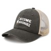 Become Ungovernable Goose Mesh Trucker Hat – Adjustable Snapback, Breathable,