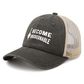 Become Ungovernable Goose Mesh Trucker Hat – Adjustable Snapback, Breathable, Lightweight, for Goose Lovers and Meme Enthusiasts