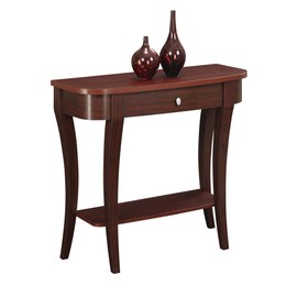 Convenience Concepts Newport Console Table, Mahogany