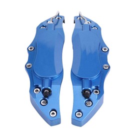 Car Brake Caliper Cover 2pcs Car Aluminum Brake Caliper Protector Cover for Wheel Hub 16in-17in Medium A Pair of Brake Caliper Cover Brake Caliper Protector Cover (blue)
