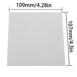 YHXiXi 15PCS Double Piece Wall Plate Insulation Gasket Replacement Outlet Pads Socket Foam Insert Light Switch Covers Energy Saving Outlet Sealer, White