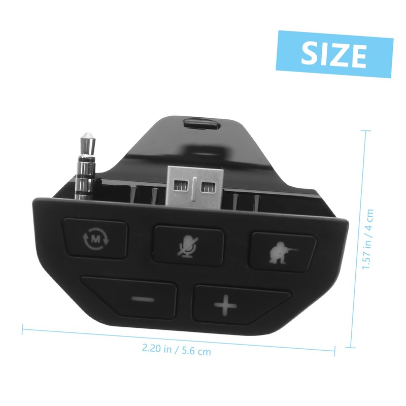 Gatuida 1pc Stereo Headset Adapter for Controller Material Lightweight Design