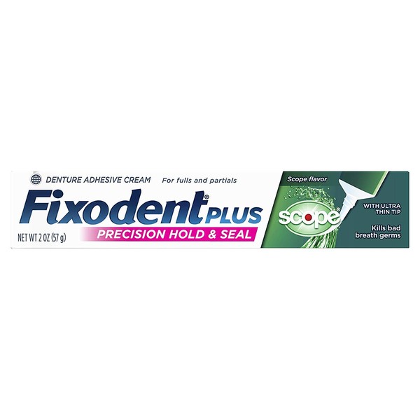 Fixodent Control Denture Adhesive Cream Plus Scope Flavor 2 oz (Pack of 12)