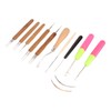 12pcs Dreadlocks Tool Set Dreadlocks Crochet Hook Hair Locking Tool