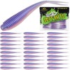 LUCKYFISHING Soft Plastic Baits Forked Tail Fishing Soft Bait for