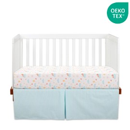 Bedward 100 Percent Cotton (Excluding Quilt Filling) 3 Piece Baby, Toddler Crib Bedding Set ; Includes Fitted Sheet, Bed Skirt and Comforter Quilt for Nursery (Dreaming of Tomorrow) 100C20213