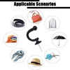 2-Pack Durable Aluminum Curtain Tie Back Hooks for Versatile Home
